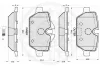 Превью - 12235 OPTIMAL Комплект тормозных колодок, дисковый тормоз (фото 3)