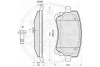 Превью - 12242 OPTIMAL Комплект тормозных колодок, дисковый тормоз (фото 3)