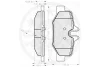 Превью - 12243 OPTIMAL Комплект тормозных колодок, дисковый тормоз (фото 2)
