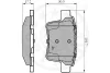 Превью - 12350 OPTIMAL Комплект тормозных колодок, дисковый тормоз (фото 3)