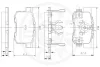 Превью - 12353 OPTIMAL Комплект тормозных колодок, дисковый тормоз (фото 3)