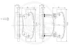 Превью - 12369 OPTIMAL Комплект тормозных колодок, дисковый тормоз (фото 3)