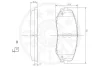 Превью - 12422 OPTIMAL Комплект тормозных колодок, дисковый тормоз (фото 3)