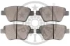 Превью - 12449 OPTIMAL Комплект тормозных колодок, дисковый тормоз (фото 2)