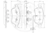 Превью - 12498 OPTIMAL Комплект тормозных колодок, дисковый тормоз (фото 3)