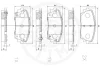 Превью - 12536 OPTIMAL Комплект тормозных колодок, дисковый тормоз (фото 3)