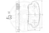 Превью - 12568 OPTIMAL Комплект тормозных колодок, дисковый тормоз (фото 3)