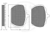 Превью - 9108 OPTIMAL Комплект тормозных колодок, дисковый тормоз (фото 2)