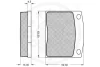 Превью - 9192 OPTIMAL Комплект тормозных колодок, дисковый тормоз (фото 3)