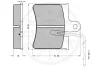 Превью - 9253 OPTIMAL Комплект тормозных колодок, дисковый тормоз (фото 3)