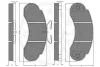 Превью - 9291 OPTIMAL Комплект тормозных колодок, дисковый тормоз (фото 3)