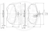 Превью - 9338 OPTIMAL Комплект тормозных колодок, дисковый тормоз (фото 3)