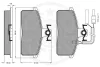 Превью - 9510 OPTIMAL Комплект тормозных колодок, дисковый тормоз (фото 3)