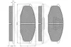 Превью - 9530 OPTIMAL Комплект тормозных колодок, дисковый тормоз (фото 3)