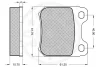 Превью - 9537 OPTIMAL Комплект тормозных колодок, дисковый тормоз (фото 3)