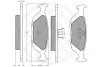 Превью - 9541 OPTIMAL Комплект тормозных колодок, дисковый тормоз (фото 3)