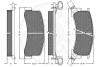 Превью - 9543 OPTIMAL Комплект тормозных колодок, дисковый тормоз (фото 2)