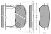 Превью - 9572 OPTIMAL Комплект тормозных колодок, дисковый тормоз (фото 3)