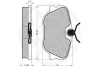 Превью - 9580 OPTIMAL Комплект тормозных колодок, дисковый тормоз (фото 2)