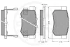 Превью - 9654 OPTIMAL Комплект тормозных колодок, дисковый тормоз (фото 3)