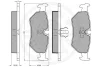 Превью - 9676 OPTIMAL Комплект тормозных колодок, дисковый тормоз (фото 3)