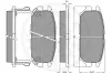 Превью - 9713 OPTIMAL Комплект тормозных колодок, дисковый тормоз (фото 3)