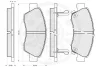 Превью - 9816 OPTIMAL Комплект тормозных колодок, дисковый тормоз (фото 3)