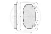 Превью - 9896 OPTIMAL Комплект тормозных колодок, дисковый тормоз (фото 3)