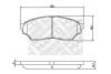 6850 MAPCO Комплект тормозных колодок, дисковый тормоз
