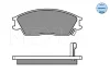 025 210 1214/W MEYLE Комплект тормозных колодок, дисковый тормоз