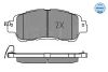Превью - 025 222 3515 MEYLE Комплект тормозных колодок, дисковый тормоз (фото 2)