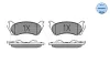 Превью - 025 231 8917/W MEYLE Комплект тормозных колодок, дисковый тормоз (фото 2)