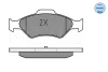 Превью - 025 232 0018 MEYLE Комплект тормозных колодок, дисковый тормоз (фото 2)