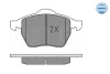 Превью - 025 233 9219/W MEYLE Комплект тормозных колодок, дисковый тормоз (фото 2)