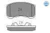 Превью - 025 234 9714/W MEYLE Комплект тормозных колодок, дисковый тормоз (фото 2)
