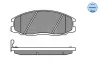 Превью - 025 235 6916/W MEYLE Комплект тормозных колодок, дисковый тормоз (фото 2)
