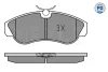 Превью - 025 236 0319/PD MEYLE Комплект тормозных колодок, дисковый тормоз (фото 2)