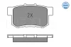 Превью - 025 237 3615 MEYLE Комплект тормозных колодок, дисковый тормоз (фото 2)