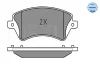 Превью - 025 237 6617/W MEYLE Комплект тормозных колодок, дисковый тормоз (фото 2)
