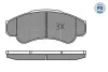 Превью - 025 239 1919/PD MEYLE Комплект тормозных колодок, дисковый тормоз (фото 3)