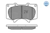 Превью - 025 240 2417/W MEYLE Комплект тормозных колодок, дисковый тормоз (фото 2)