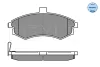 Превью - 025 240 3117/W MEYLE Комплект тормозных колодок, дисковый тормоз (фото 2)
