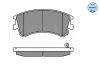 Превью - 025 240 4618/W MEYLE Комплект тормозных колодок, дисковый тормоз (фото 3)