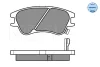 Превью - 025 242 7713/W MEYLE Комплект тормозных колодок, дисковый тормоз (фото 3)