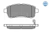 Превью - 025 242 8316/W MEYLE Комплект тормозных колодок, дисковый тормоз (фото 3)