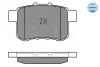 Превью - 025 244 3514/W MEYLE Комплект тормозных колодок, дисковый тормоз (фото 2)