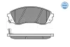 Превью - 025 245 9717/W MEYLE Комплект тормозных колодок, дисковый тормоз (фото 2)