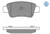 Превью - 025 246 3516/W MEYLE Комплект тормозных колодок, дисковый тормоз (фото 2)