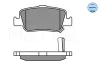 Превью - 025 246 6415/W MEYLE Комплект тормозных колодок, дисковый тормоз (фото 3)
