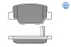 Превью - 025 249 2616/W MEYLE Комплект тормозных колодок, дисковый тормоз (фото 3)